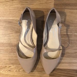 Jessica Simpson Casual Pointy Toe Patent Flat 9